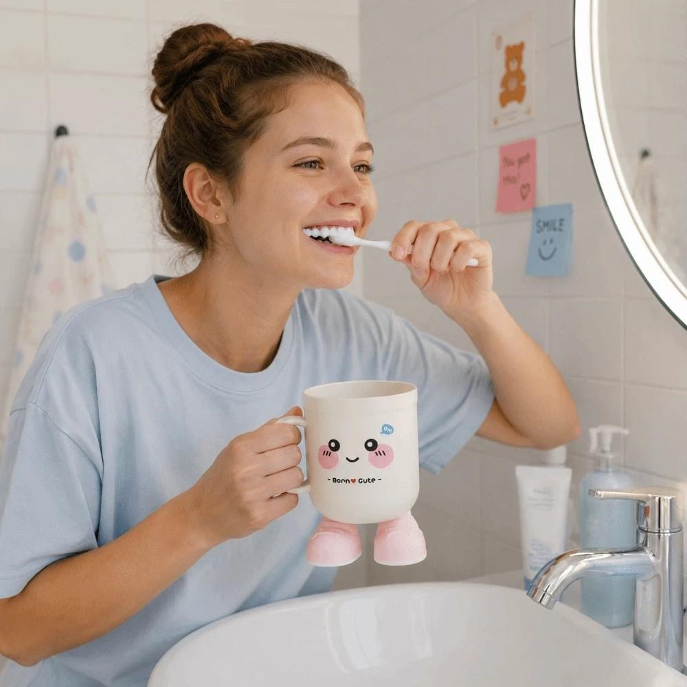 PP Couple Toothbrush Cup Lovely Rinse Cup Bathroom Supplies Mouthwash Cup Bathroom