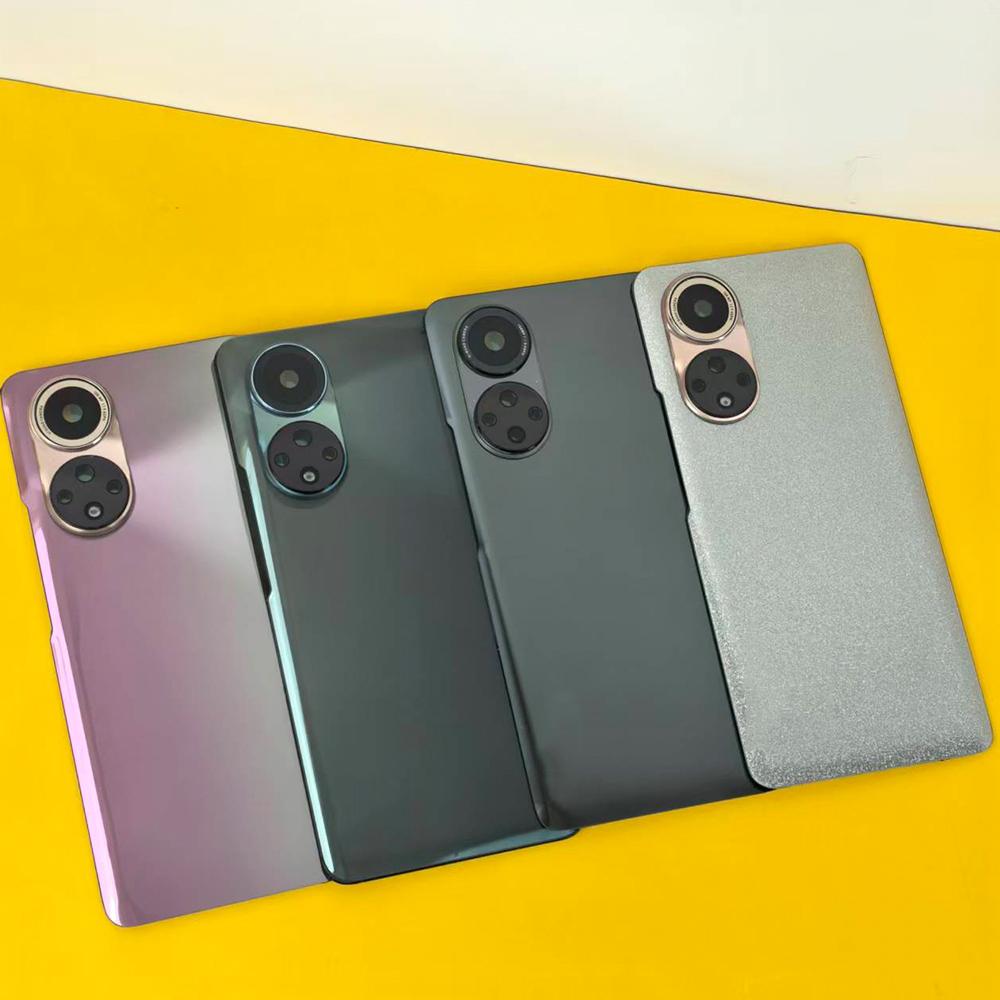 High Quality Glass Back Cover For Honor 50 NTH-AN00 Rear Housing Battery Phone Repair Parts With Camera Lens &Glue