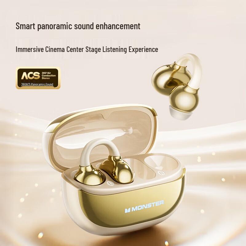 Monster Maxstar MQT58 Open-Ear Clip True Wireless Earbuds