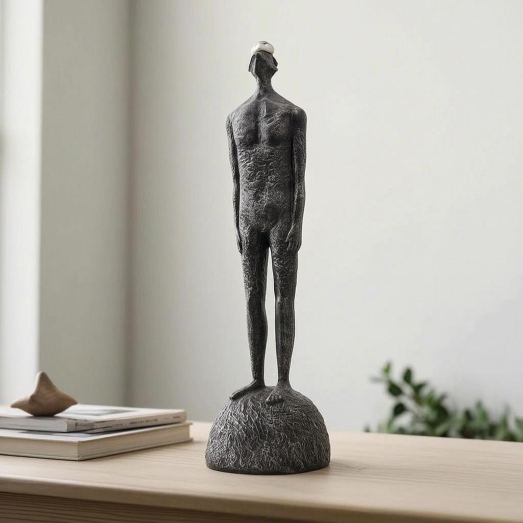 Abstract Human Statue Modern Figure Sculpture Freestanding for Living Room