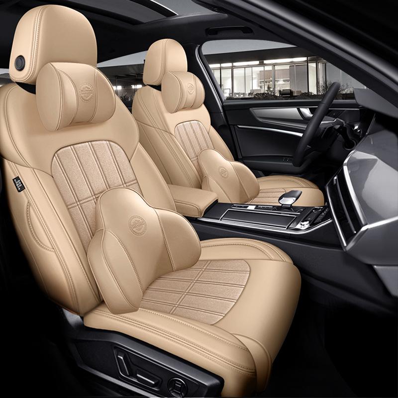 Universal Suede Car Seat Cover: Full Coverage, Ventilated, All-Season Cushion