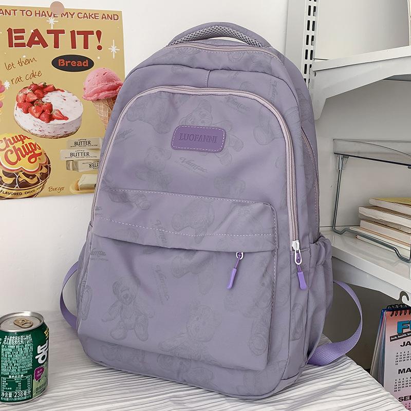Children's Schoolbags Elementary School Students  Girls' High Ooking Junior High School Students' Printed Backpacks