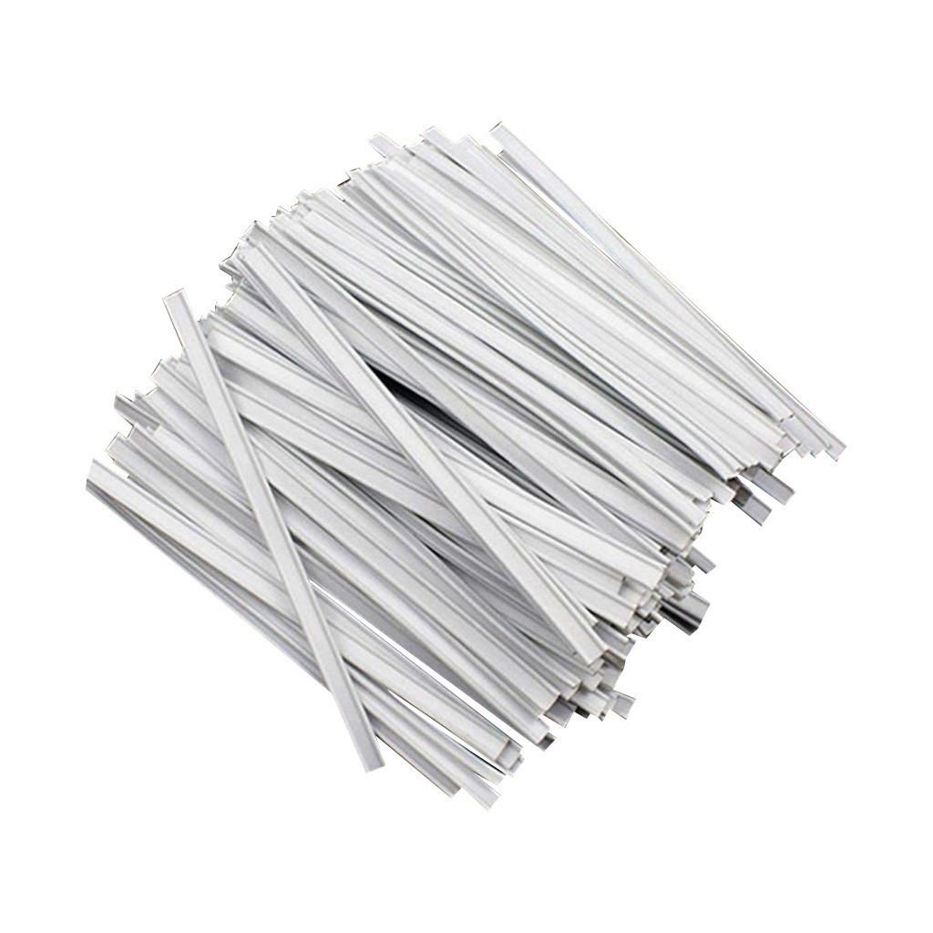 

Пластиковая проволока для носа для самостоятельного изготовления, двойные проволочные полоски для носа, самостоятельное изготовление лица 100 шт. белый