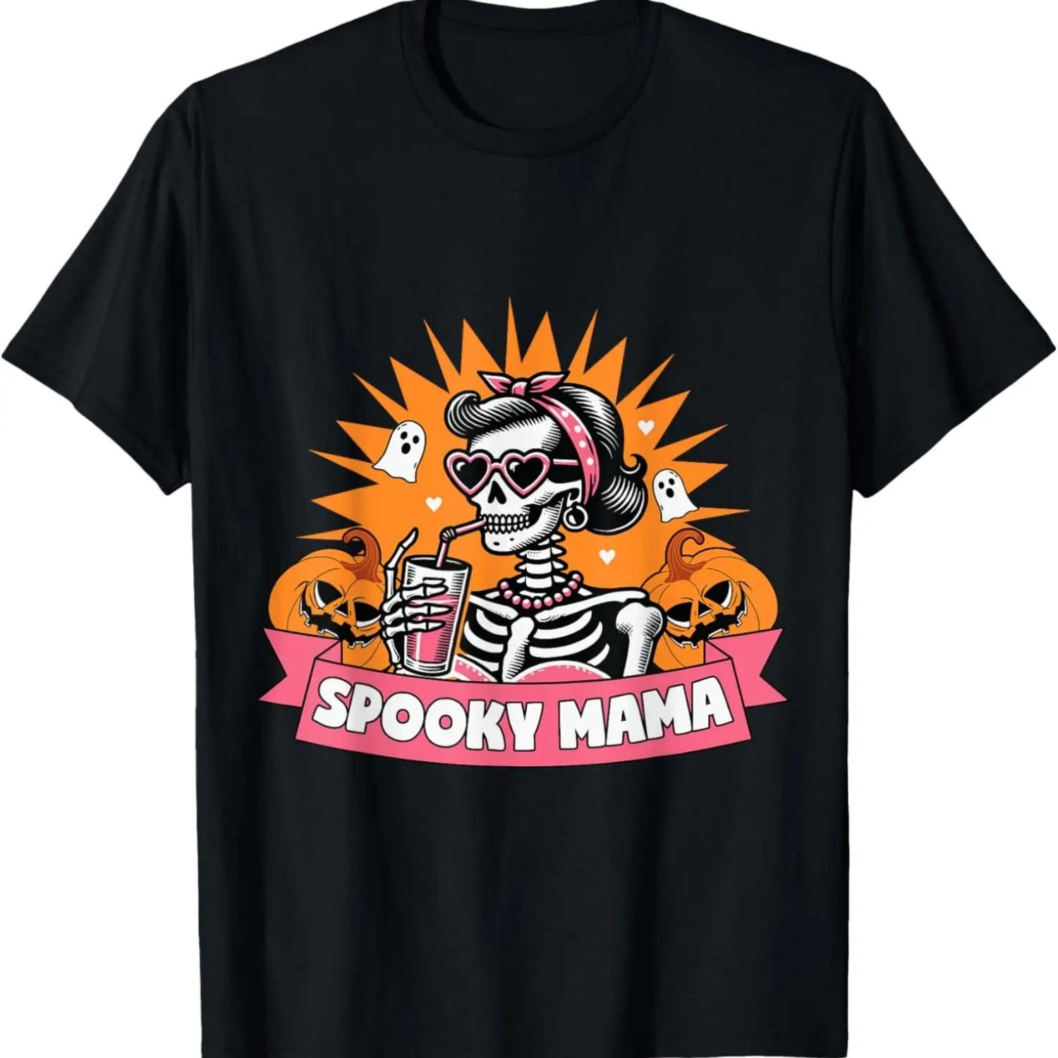 Смешной костюм на Хэллоуин Ужасающая фраза Хэллоуинская футболка S чёрный