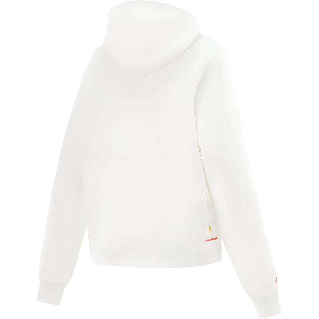 Li-Ning Comfortable Casual Minimalist Hoodie Unisex Hoodies Off-White AWDUJ01-1