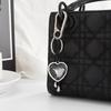 Sturdy Acrylic Rhinestones Keychain With Heart Designs Combines Styles And Durability For Everyday Carry