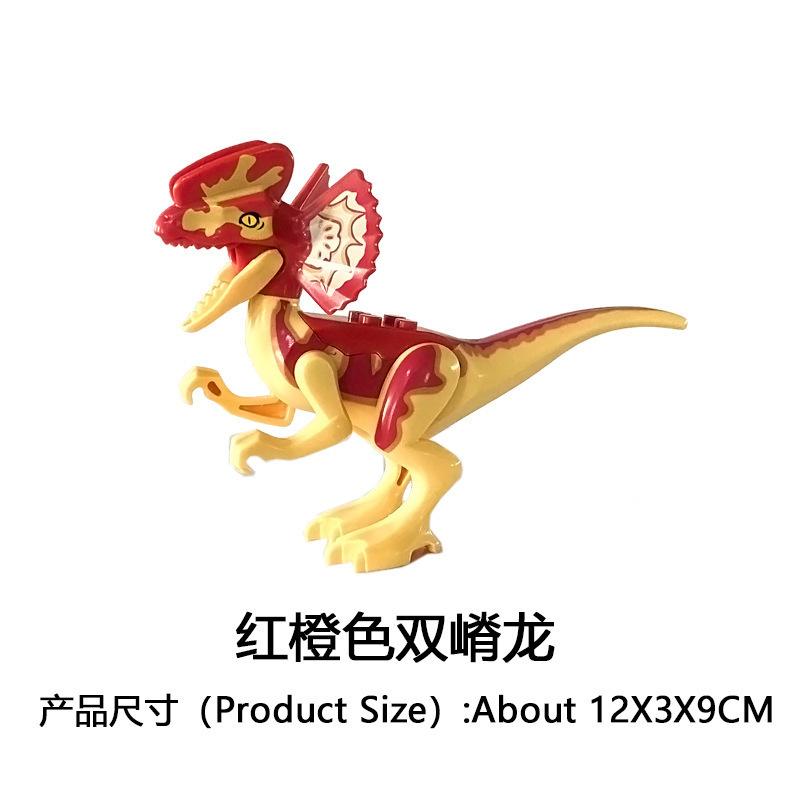 DIY Building Blocks Dinosaur Tyrannosaurus Rex Backbone Dragon Triangle Swift Raptors Triangle Dragon Toys for Children Gfits