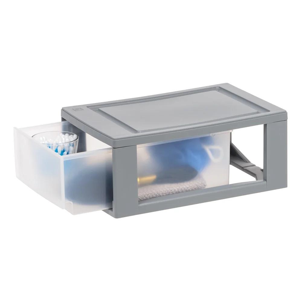 6Qt Clear Stackable Storage Bins Under Bed Modular Plastic Drawers Efficient Organizing Storage Solution Clothing Toys Office