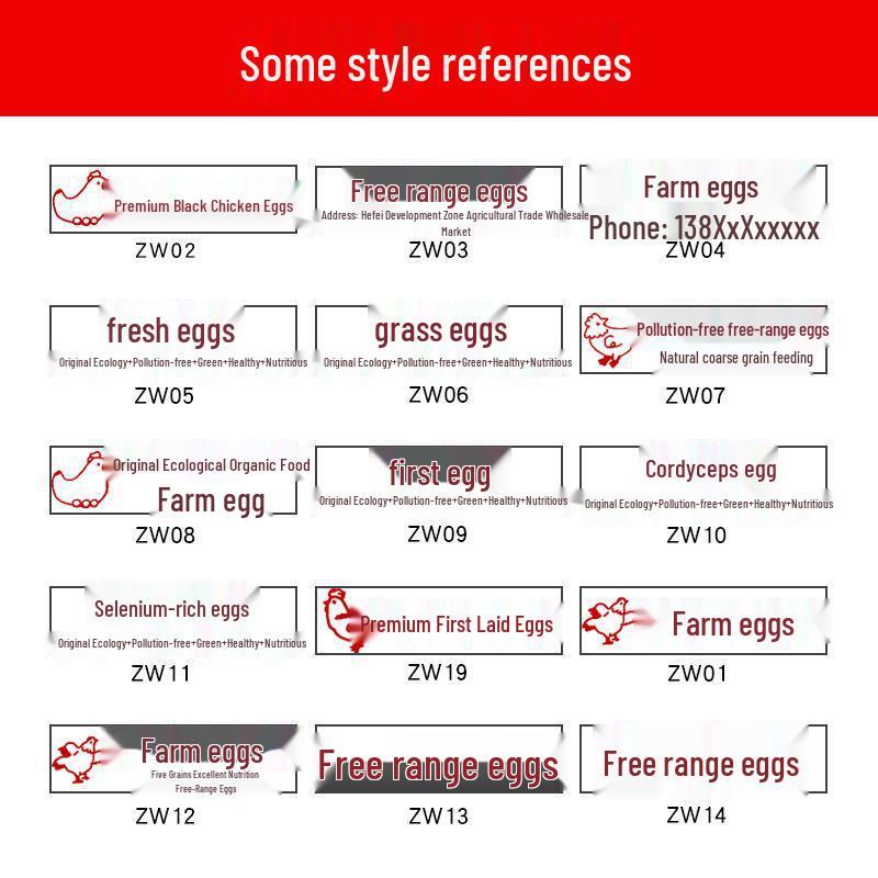Egg Stamp for Branding: Duck, Goose, Quail