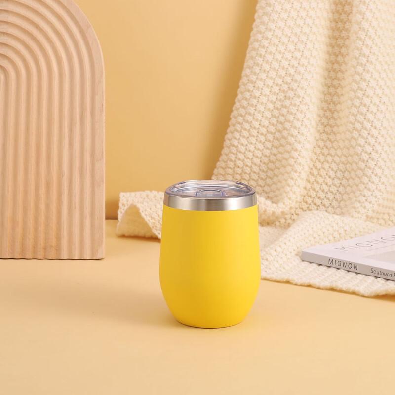 Mingchi 12oz Insulated Stainless Steel Eggshell Tumbler