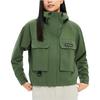 Columbia Casual Sports Printed Pattern Zipper Hooded Waterproof Windbreaker Women Outerwear Green WR4658-352