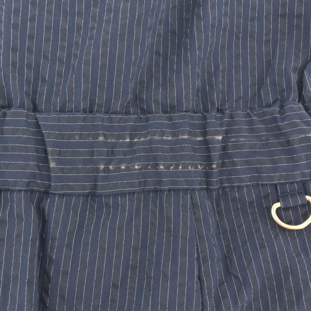 Samantha Thavasa Stripe Short Sleeve Mini Dress 36 Navy Women Used