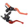 1 Pair 7/8"(22mm) Universal Motorcycle Brake Clutch Master Cylinder Reservoir Levers Universal Master Cylinder Levers