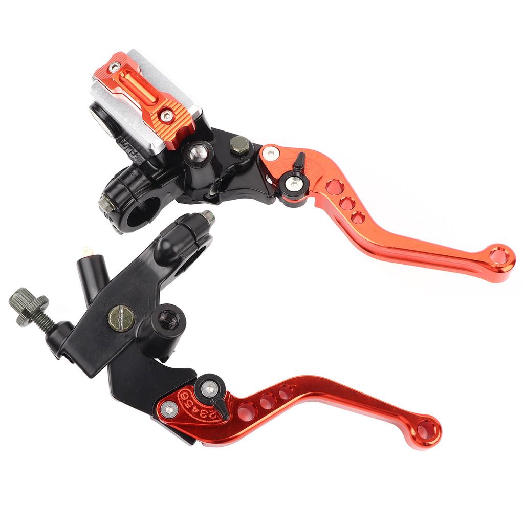 1 Pair 7/8"(22mm) Universal Motorcycle Brake Clutch Master Cylinder Reservoir Levers Universal Master Cylinder Levers