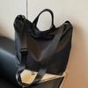 Zipper Solid Color Nylon Large Capacity Handbag 2026 Hot Selling Simple Casual Crossbody Bag Soft Versatile Popular Shoulder Bag