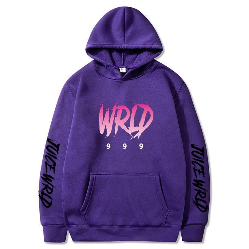 New hot sweater singer juice wrld print street popular men's and women's autumn and winter hoodie