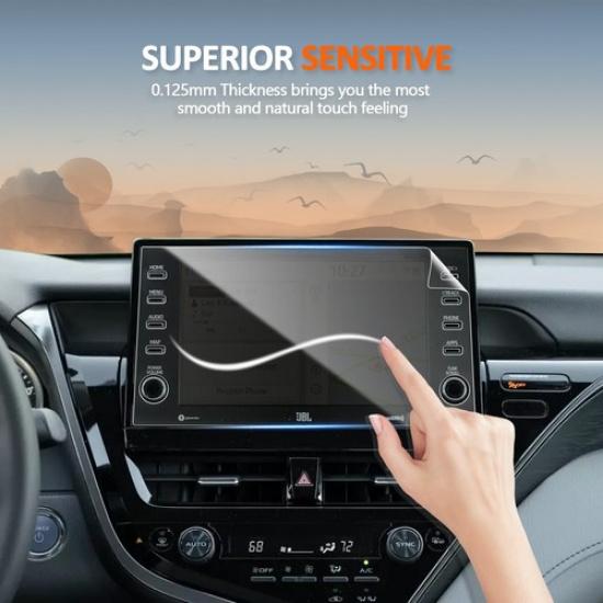 LFOTPP Car Screen Protector 2 PET Plastic Film 9-inch For 2021-2023 Toyota Camry