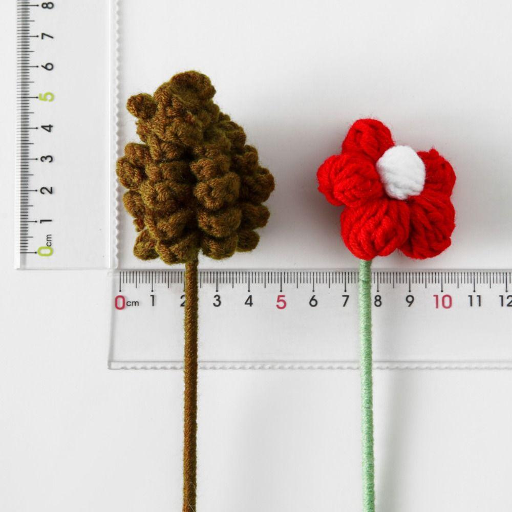 Simulated Flower 3D Christmas Bookmark Handmade Knitted Book Clip  Personalized Gifts