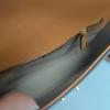 [Pre-Owned] Millie Visetos Metallic Hardware Laurel Leaf Lock Monogram Smooth Envelope Crossbody Bag Coated Canvas Napa Leather S - Very Good #1R6SC5S