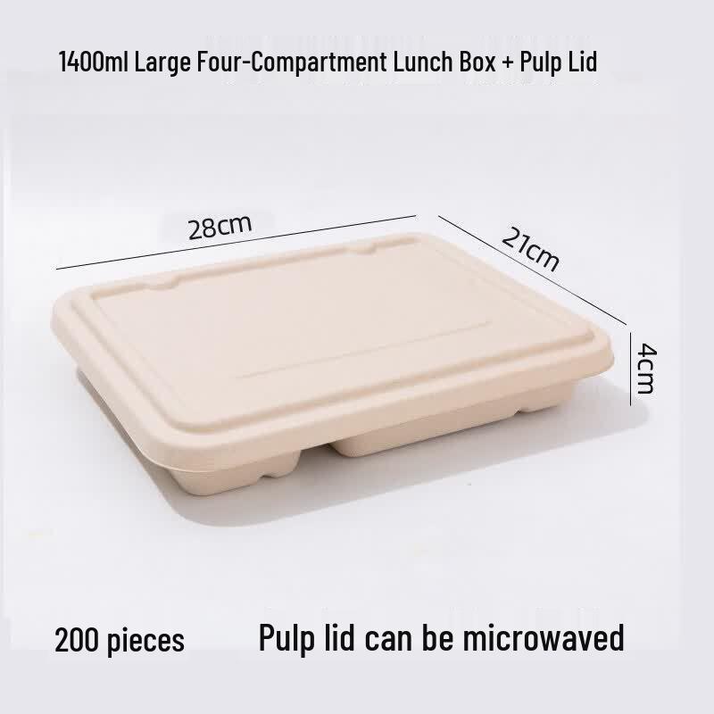 ZLIII Biodegradable Disposable Meal Prep Containers with Lids