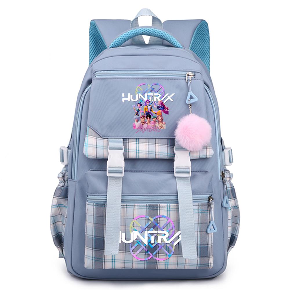 Niedlicher Cartoon K-Pop Aufdruck Rucksack mit großem Fassungsvermögen für Teenager Schüler Mädchen Junge Schultasche Buchtasche Kindergeschenk Damen Wasserdichte Reisetasche Mochila