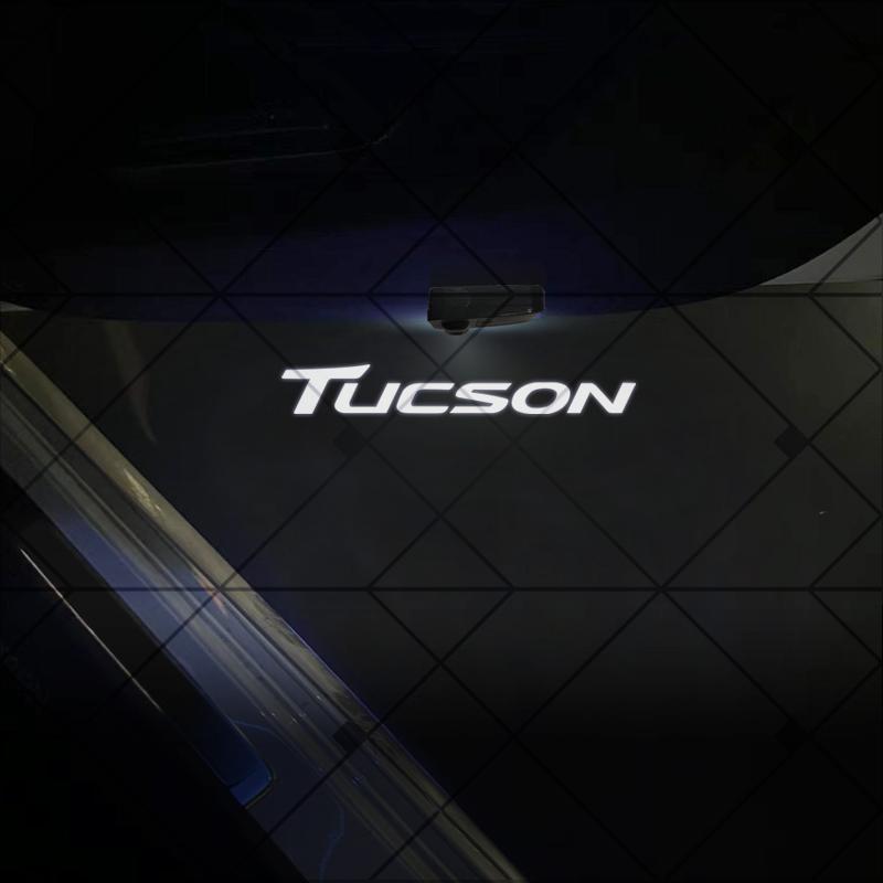 

1/2Pcs For Tucson Santa Fe Ioniq I10 I30 IX35 N Line Logo Car HD Projector Lamp LED Auto Door Welcome Light Accessories 1PCS