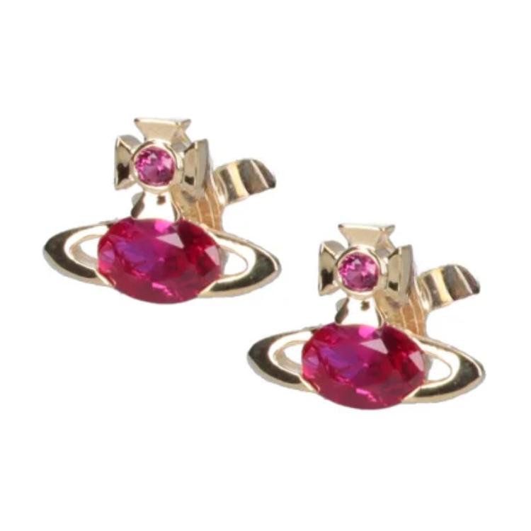 Vivienne Westwood Original Design Brass Earrings Kids earrings Red 6201034P02R425R425 Basic Packaging-Dust Bag+Box