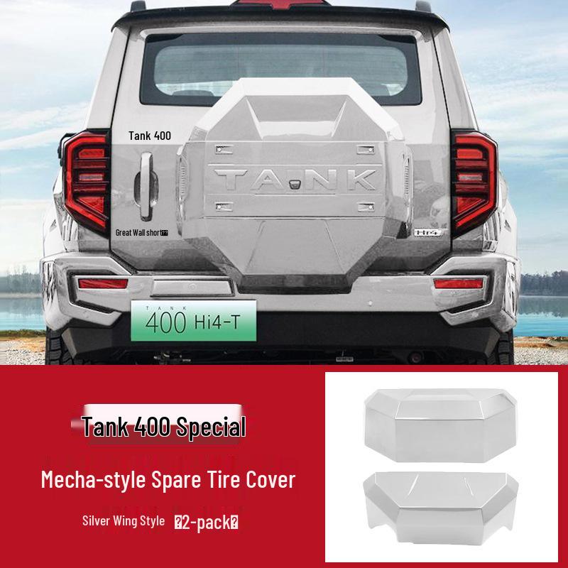 Tank 400 Hi4T/Hi4Z Spare Tire Cover: Original Mecha Style Peeking Design
