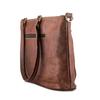 Damen-Schultertasche, Vintage-Leder-Geldbörse, braune Shopper-Umhängetasche