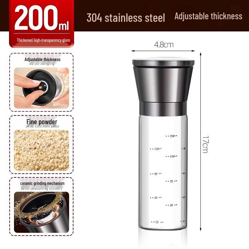 Premium Stainless Steel Manual Spice Grinder