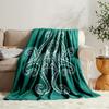Contemporary Reversible Octopus Flannel printed blanket suitable for all seasons suitable for living room office sofa and travel