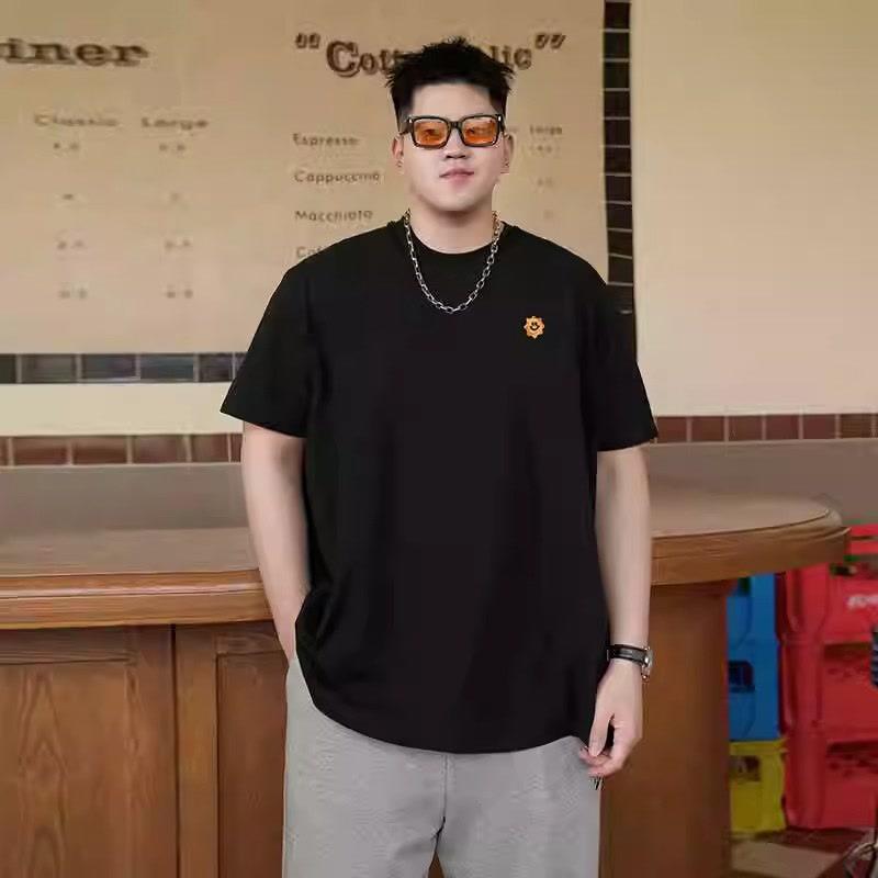 Cartoon Bedrucktes Lockeres Herrenmode Einfaches Kurzarm-Oberteil Baumwolle Bequem Leicht Kurzarm-T-Shirt