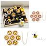 Montessori Wooden Beehive Clip Toy For Children Hand-eye Coordination, Color Recognition And Counting Skills Training