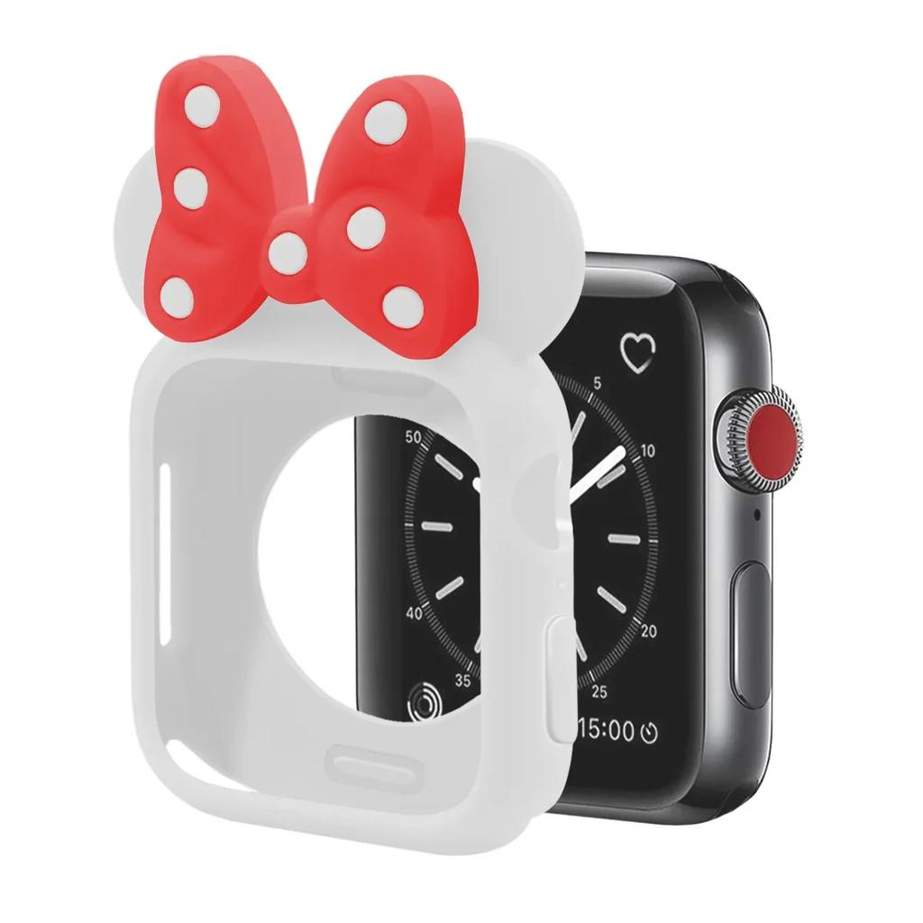 Weiche Silikonhüllen für Apple Watch 11 10 9 8 7 46mm 45mm 41 42mm Mädchen Cartoon CUTE Schutz für iWatch 6 Se 44mm 40mm