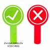 Correct Side Hand-Held Scoring Card Double-Sided Audience Voting Paddles  School Competition