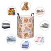 Custom Winnie Pooh Teddy Bear Laundry Basket Foldable Large Clothes Storage Bin Baby Hamper