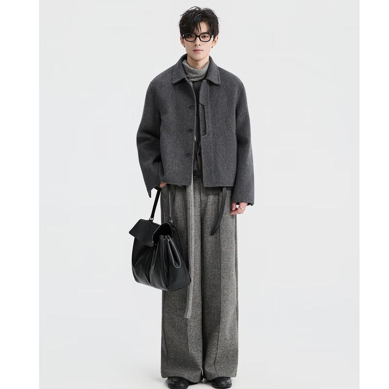 Men's Double-sided Wool Blend Short Jacket
