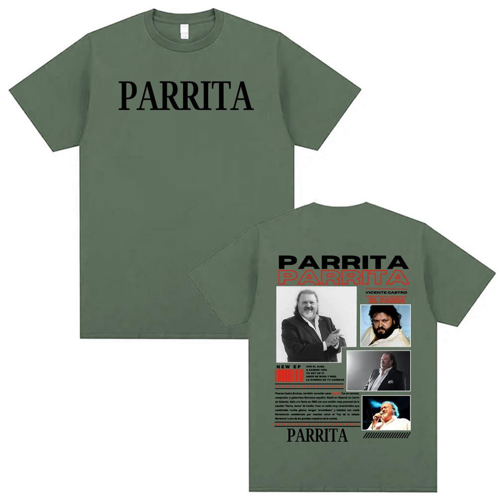 Hot Sale Limited Parrita Music Album Tour Graphic Tshirt Unisex Women Harajuku Classic Oversized Tshirts Fashion Vintage T Shirts