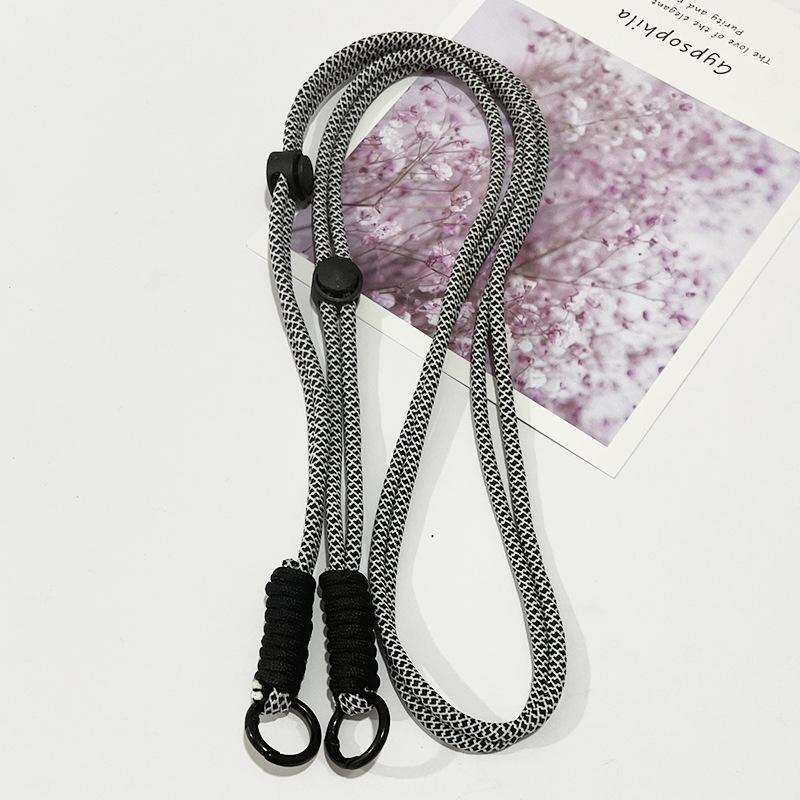 Adjustable Braided Crossbody Phone Lanyard with Detachable Shoulder Strap Chain