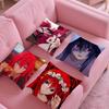 Anime High School Dxd-Beautiful Pillow Case Silky Short Plush With Invisible Zipper Dustproof Sofa Cushion Cover For Home Decor