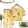 Summer Cotton Pajama Set Thin Air Conditioning Wear for Kids Baby Home Loungewear