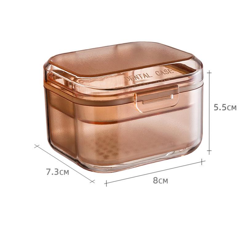 Unsichtbare Zahnspangen, kieferorthopädische Retainer, Aufbewahrungsboxen, Zahnspangen, tragbare Aufbewahrungsboxen für Zahnprothesen