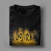 Men's T-Shirt Gojiraed Leisure Cotton Tee Shirt Short Sleeve T Shirts Round Neck Tops Gift Idea