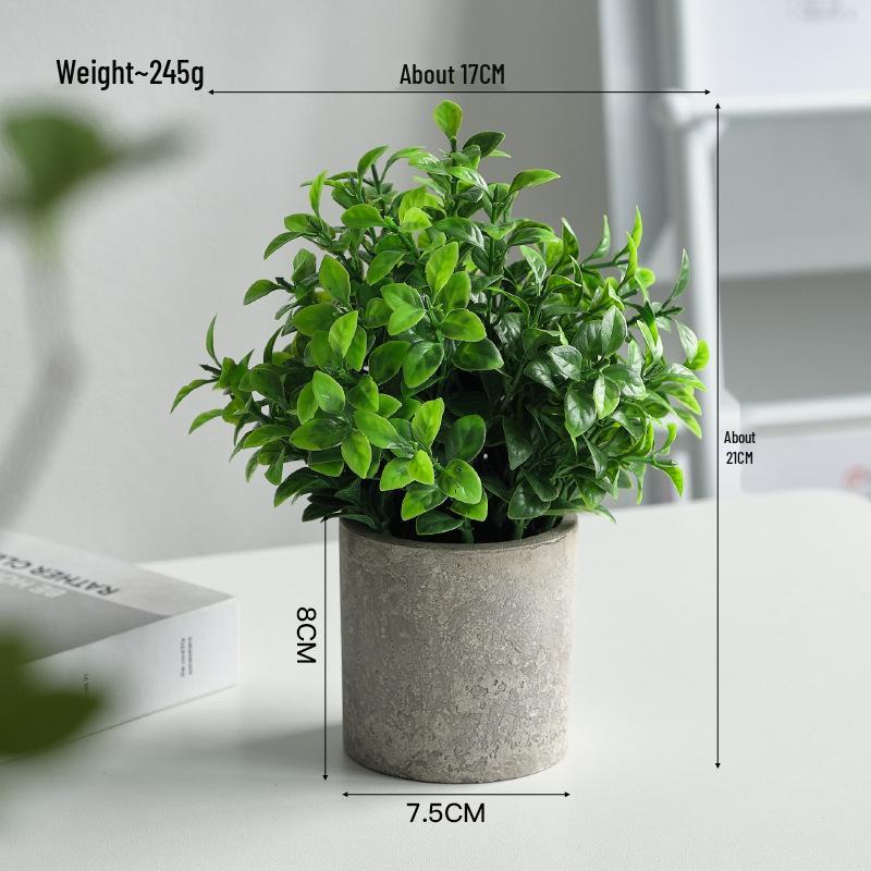 Artificial Potted Bonsai - Indoor Green Decor Flowers & Plants