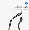 aoron Square Frame Men Women Sunglasses Gradient Color Metal Frame Driving Glasses Outdoor Fashion Design Fishing Glasses