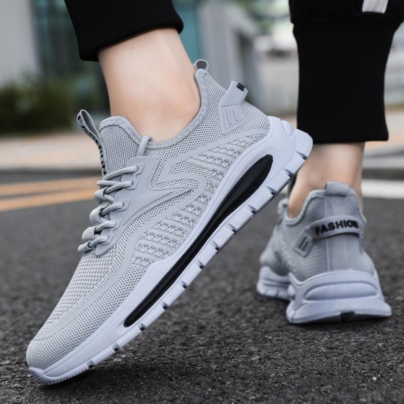 Shoes Men's Spring Fly-woven Breathable Sports Shoes Mesh Casual Shoes Wear-resistant Labor Insurance Work Shoes Men's Shoes