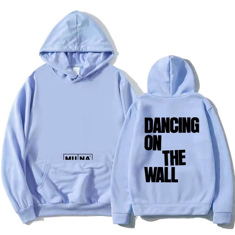 MUNA Dancing on The Wall Hoodies Long Sleeve Hooded Sweatshirt Unisex Streetwear Pop Band Design Pullovers Female Clothing