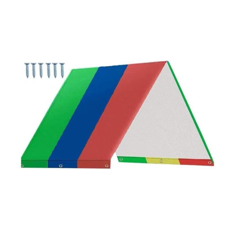 Silver Coated Playground Shelter Cover Replacement Dustproof Canopy For Kids Play Backyards Equipment Outdoor Activities