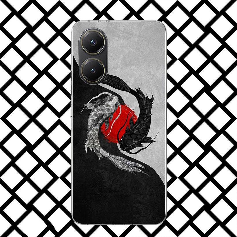 Koi-Fisch Kunst Handyhülle für Xiaomi Poco F7 Ultra X7 X6 X5 Pro X4 Gt M8 M7 Redmi 15 15C 13 13C 12 12C Weiche Hülle Fundas Poco F7 U