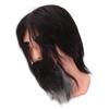 Barber Male Mannequin Head Manikin Training Head Reusable Men Mannequin Head with Beard for Beauty